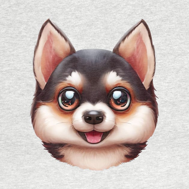 Pet-tacular Alaskan Klee Kai by Art By Mojo